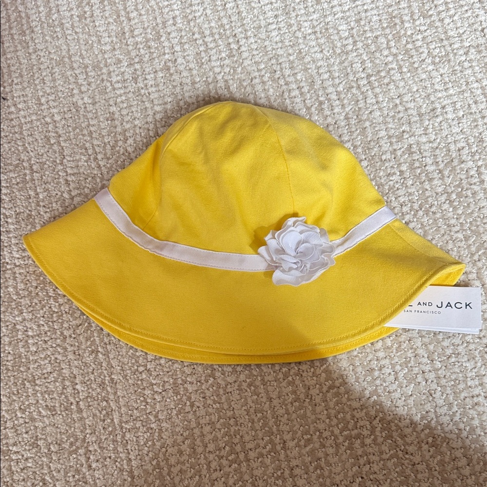 Vibrant Yellow Spring Hat for Kids - Size 4/5